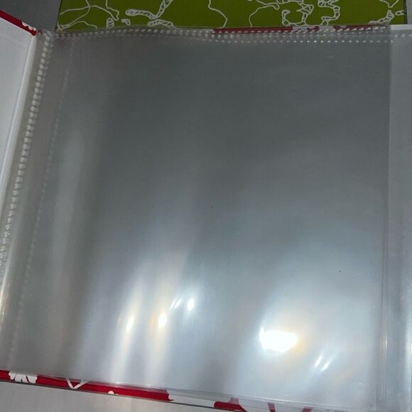 Green and Red Floral set of 2 Scrapbook Album 10 Pages 7”x7” NEW - Picture 3 of 6